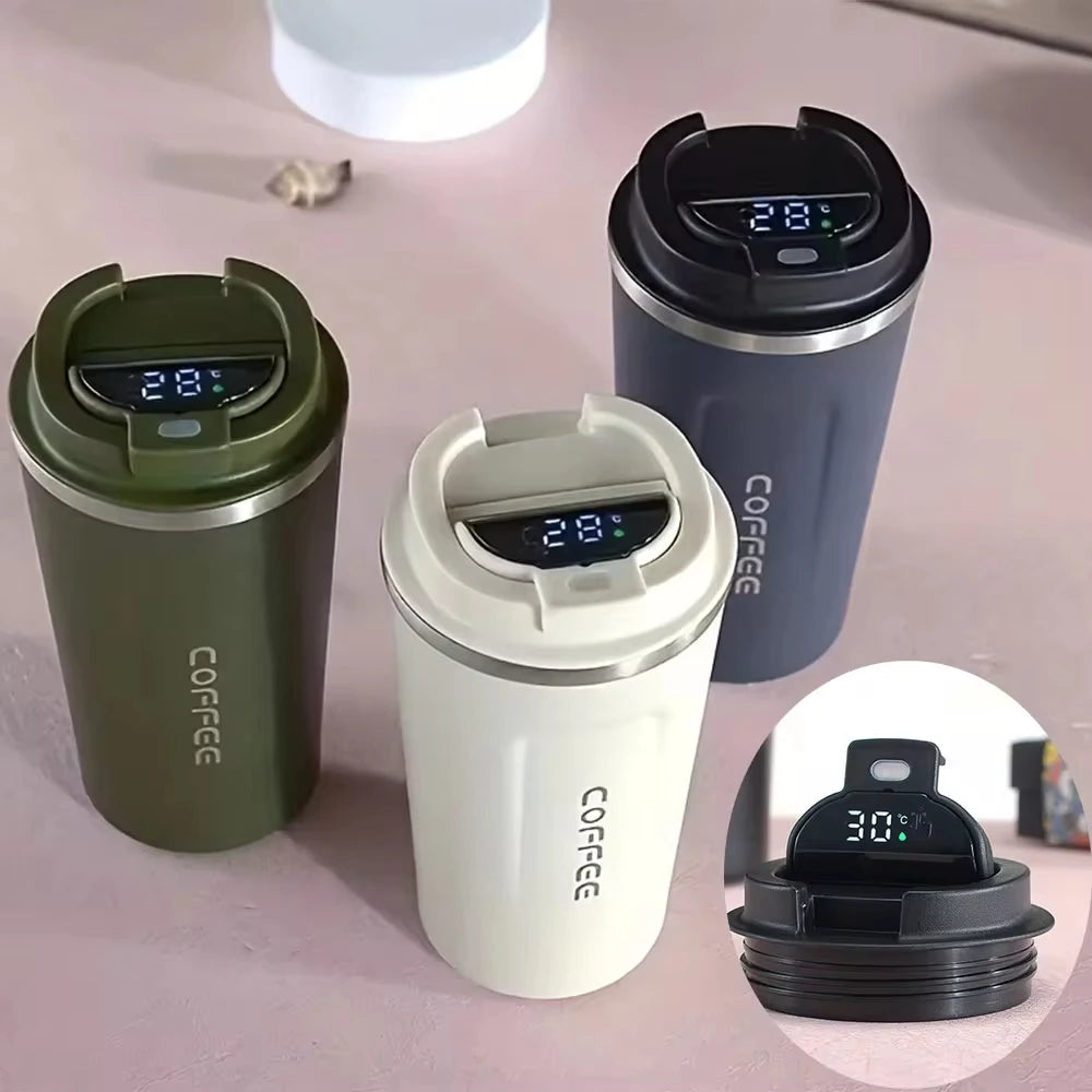 Stainless Steel Water Bottle with Temp Display